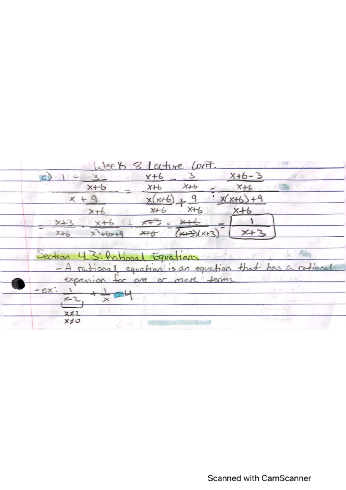 College algebra week eight lesson - MAC 1105 - Studocu