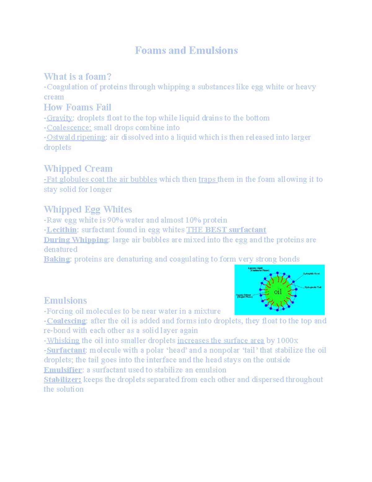 Foams and Emulsion Prof. Kevin Aptowicz Foams and Emulsions What is
