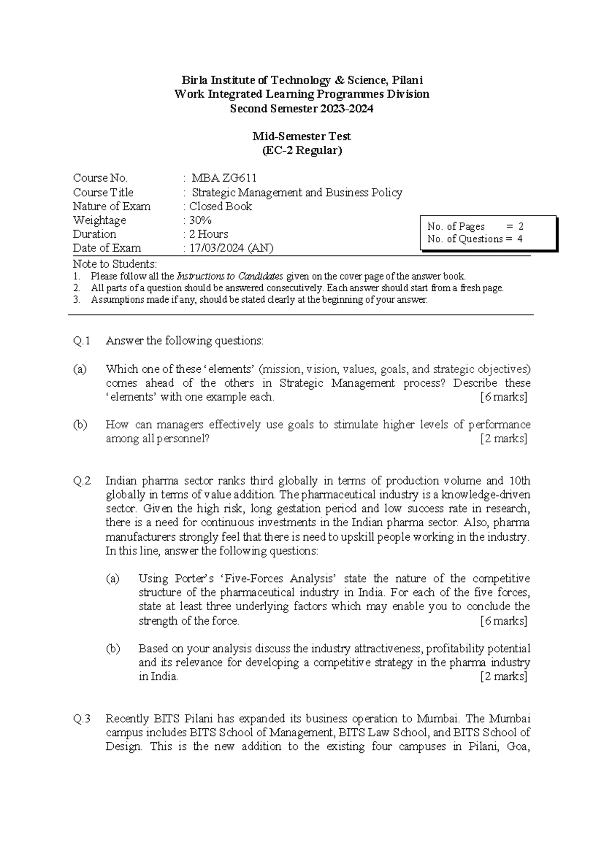 1.AUG.2024 Evnl Analysis - Types of Environment Types of Environment ...