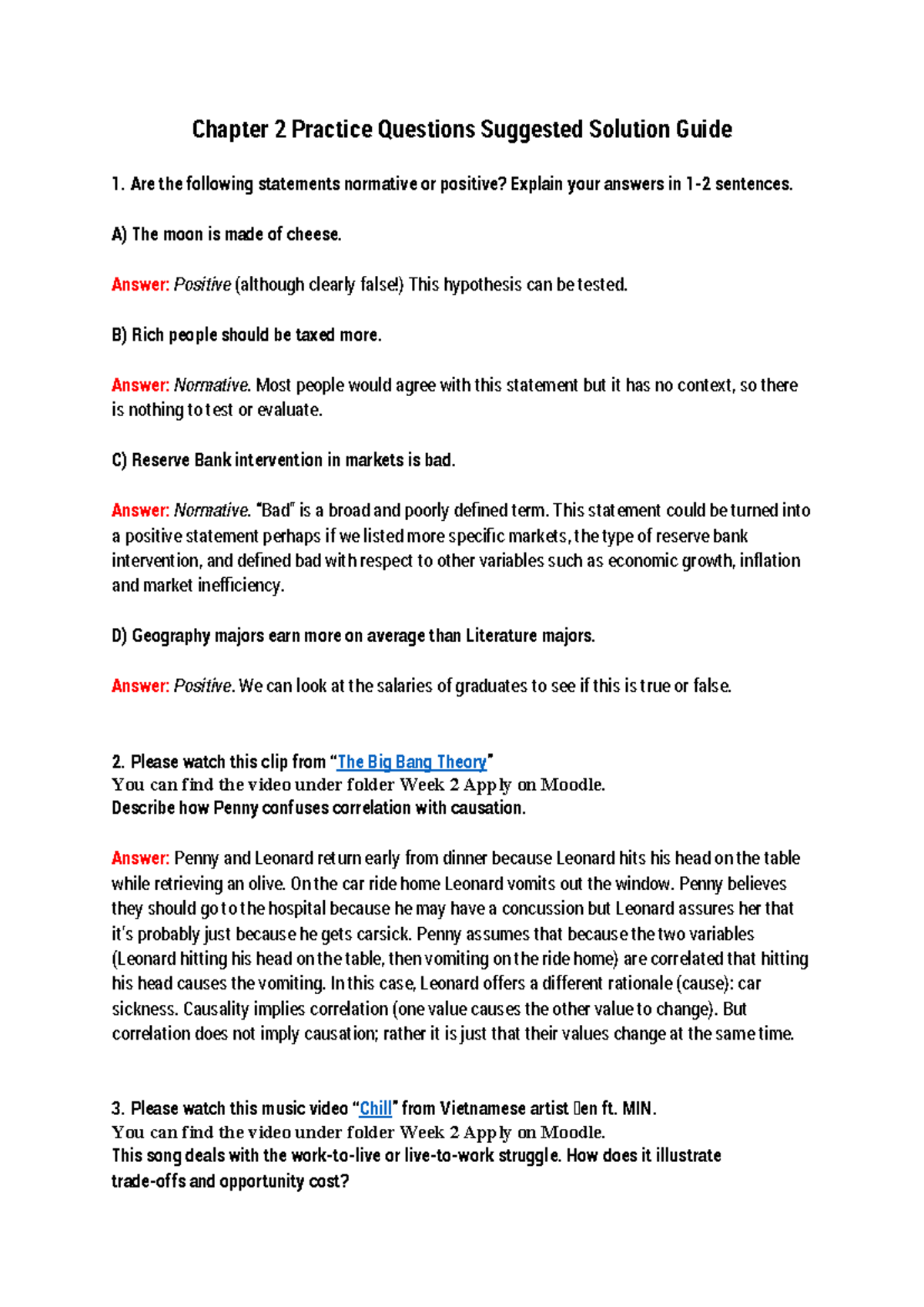 Practice Questions Tutorial 2 Week 3 (Topic 2 Chapter 2) Suggested ...