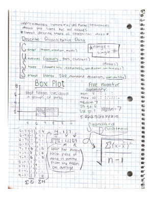 Chapter one: Data Analysis - PSY230 - Studocu