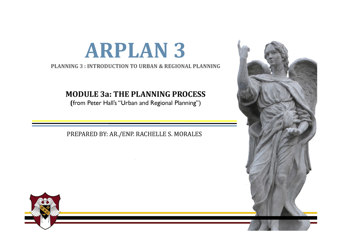 Arplan 3 Module 3a W7-1 - ARPLAN 3 PLANNING 3 : INTRODUCTION TO URBAN ...