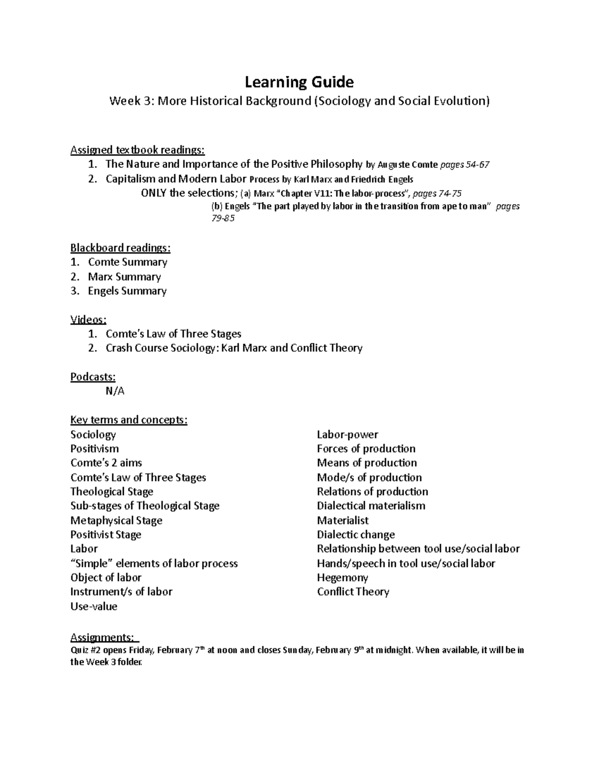 Week 3 Learning Guide phil Learning Guide Week 3 More Historical
