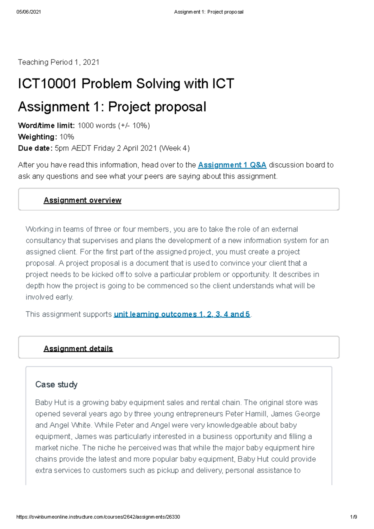 assignment 1 project stem