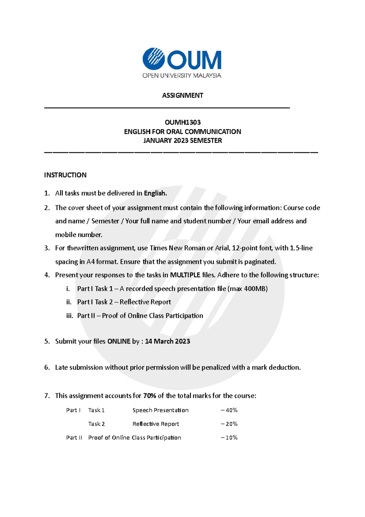 open university assignment answers