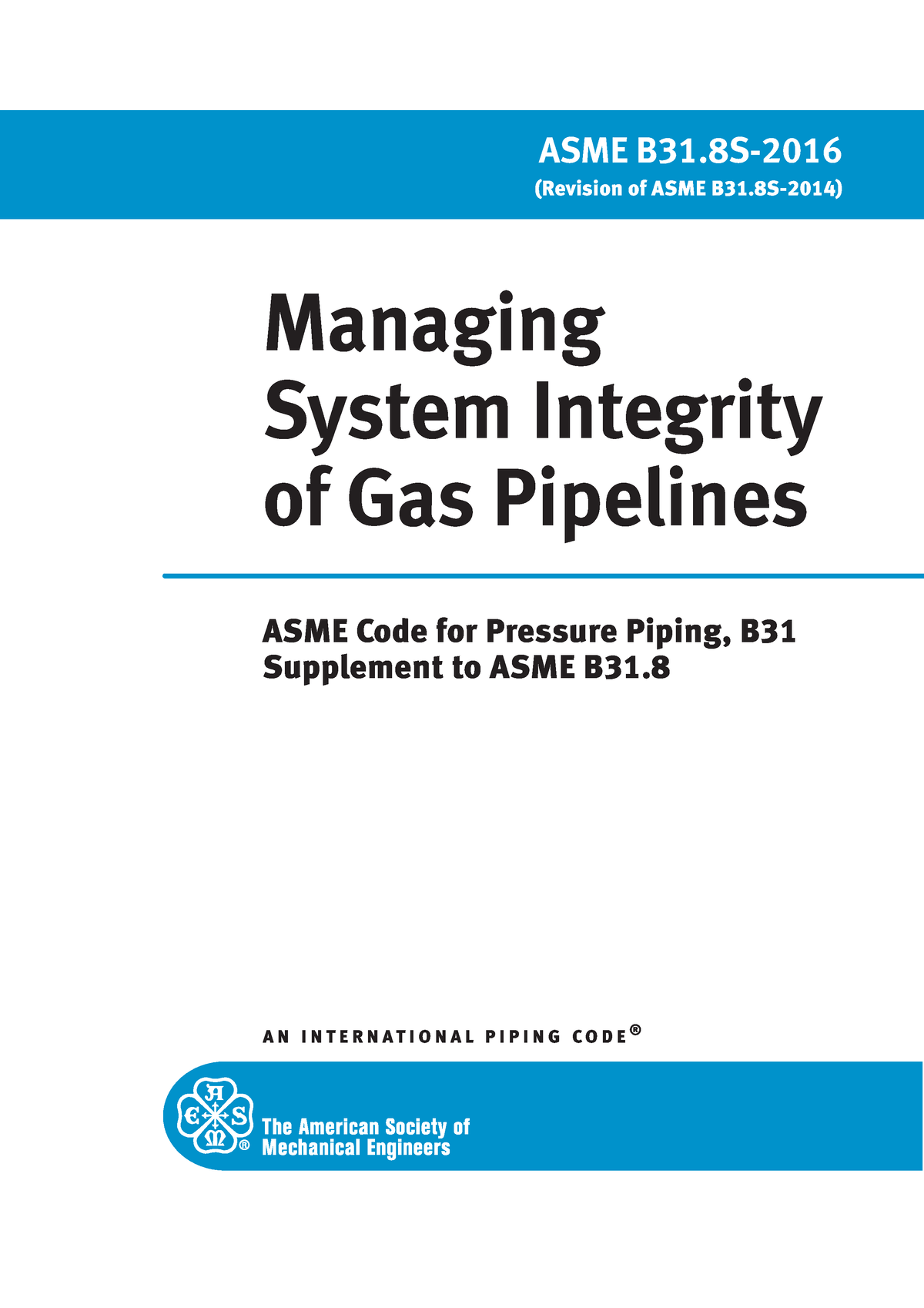 Pdfcoffee - Managing System Integrity Of Gas Pipelines ASME Code For ...