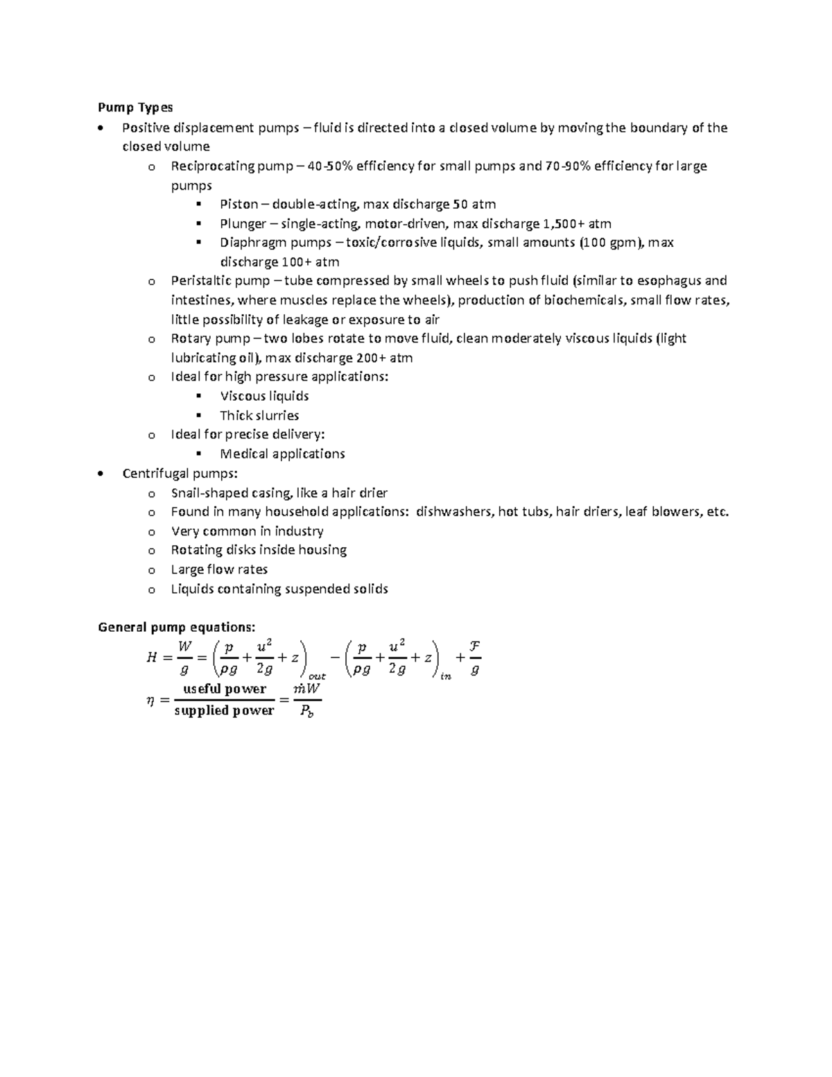 24Pump Information Pump Types Positive displacement pumps fluid is