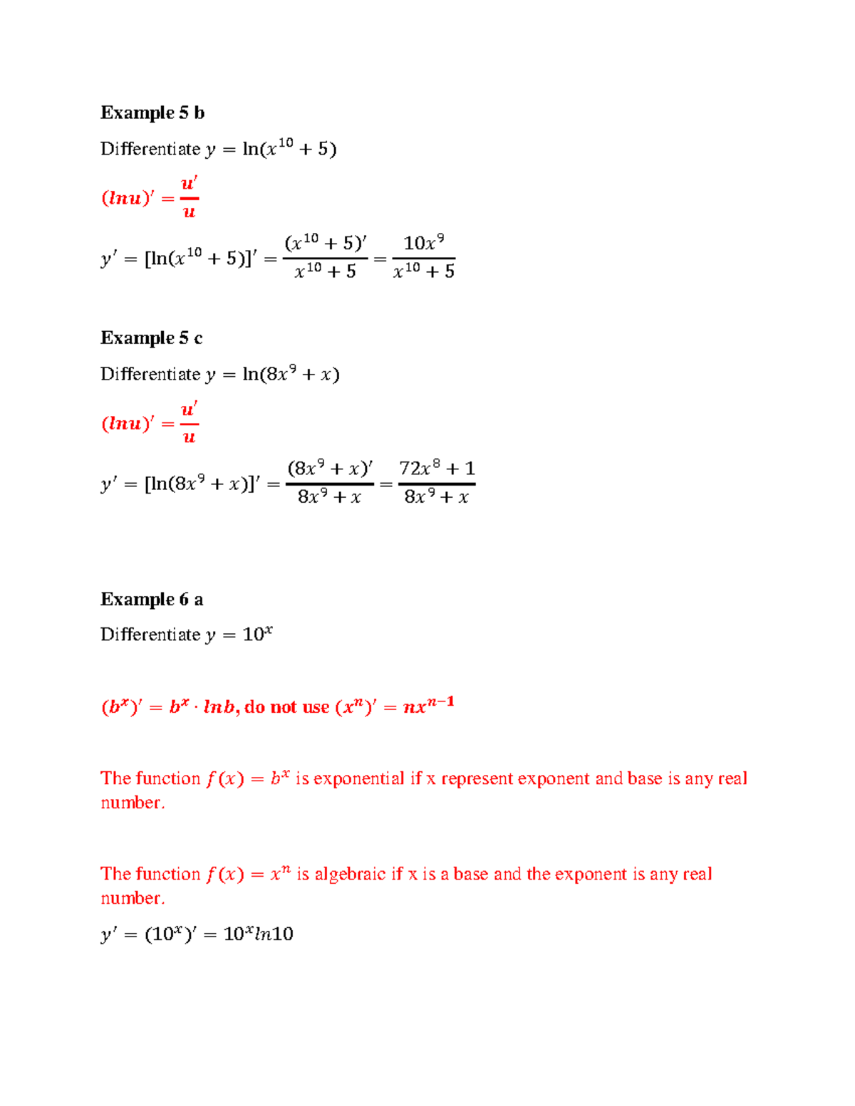 3.9 Derivatives Of Exponential And Logarithmic Functions Pt 3 - Example ...