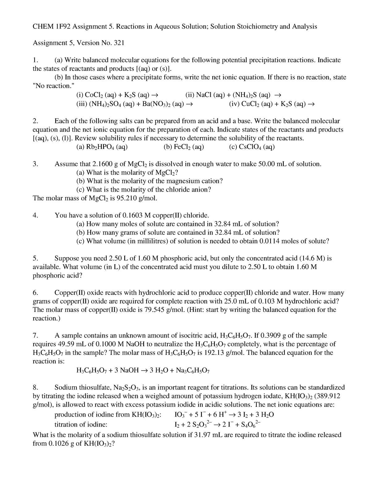 a5-practice-chem-1f92-assignment-5-reactions-in-aqueous-solution