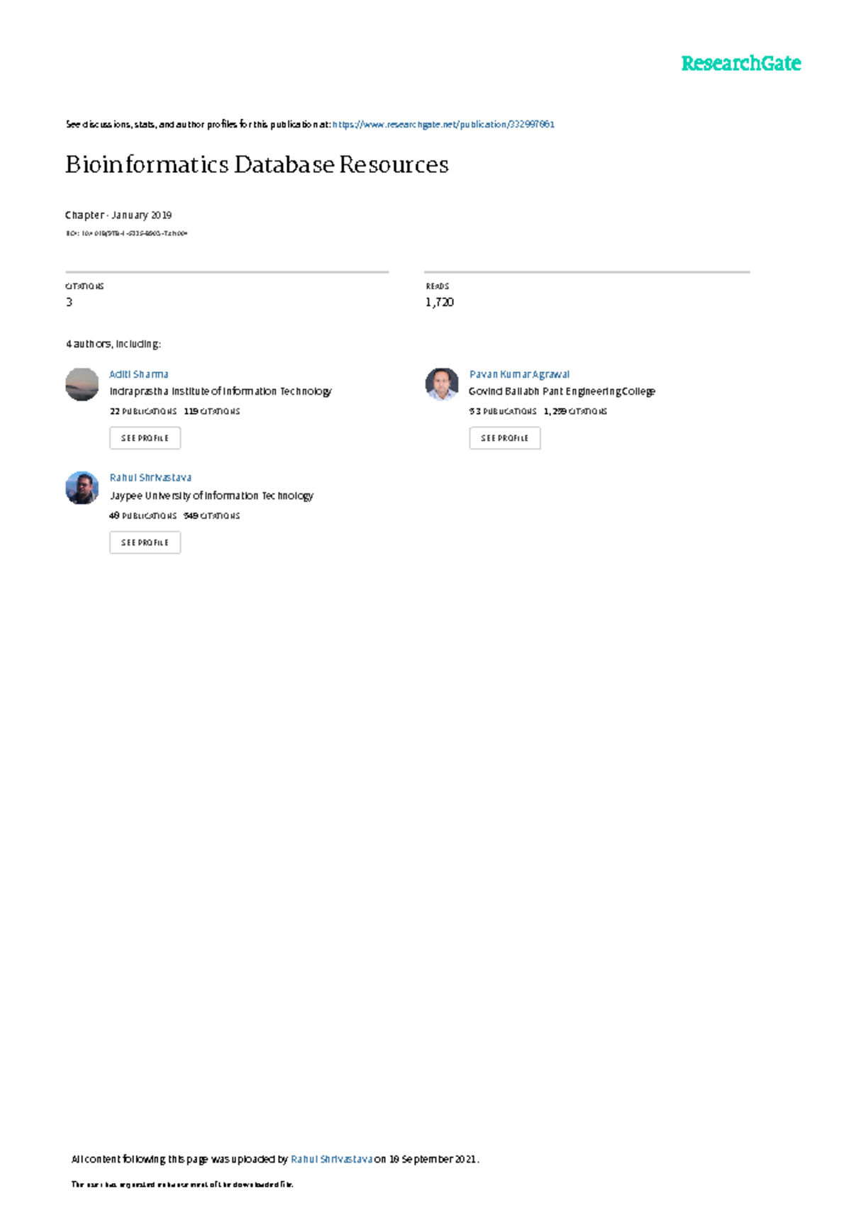Bioinformatics-Database-Resources - See discussions, stats, and author ...