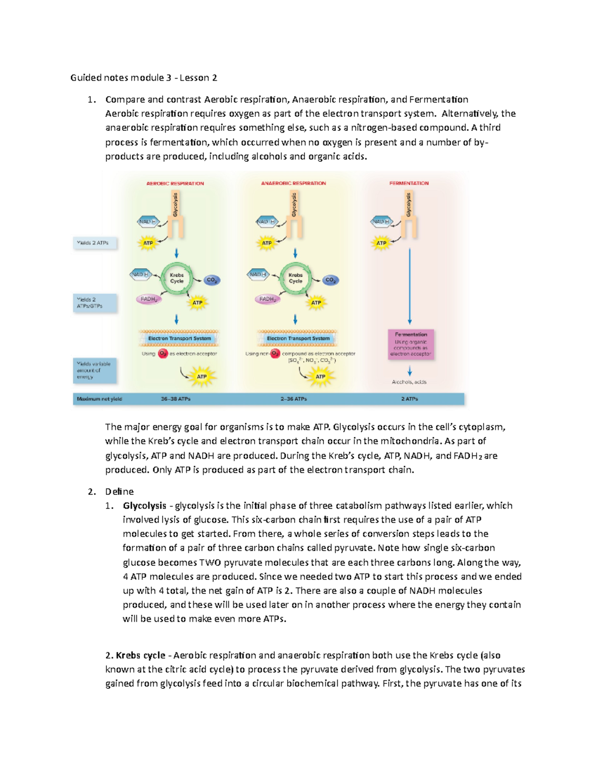 Guided Notes Module 3-Lesson 2 - BIOL120 - BSC - Studocu