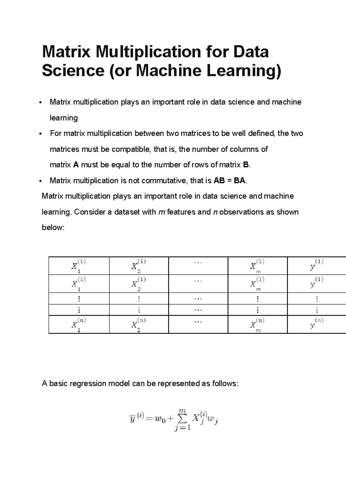 Ex - lab - Matrix Multiplication for Data Science (or Machine Learning ...