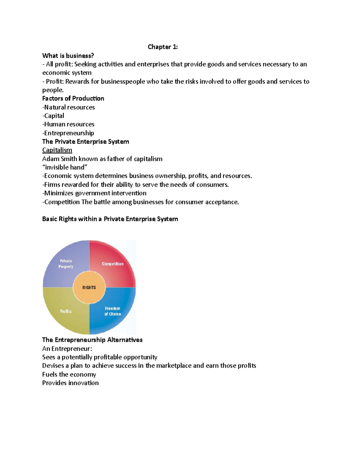 Business lecture 1 - Chapter 1: What is business? All profit: Seeking ...