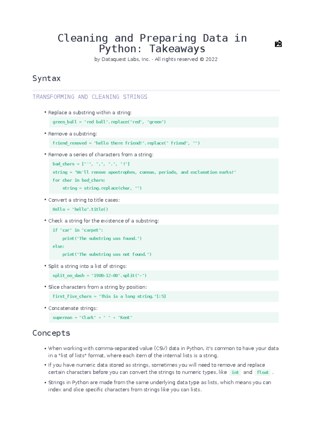 Cleaning Preparing Data - Cleaning And Preparing Data In Python ...