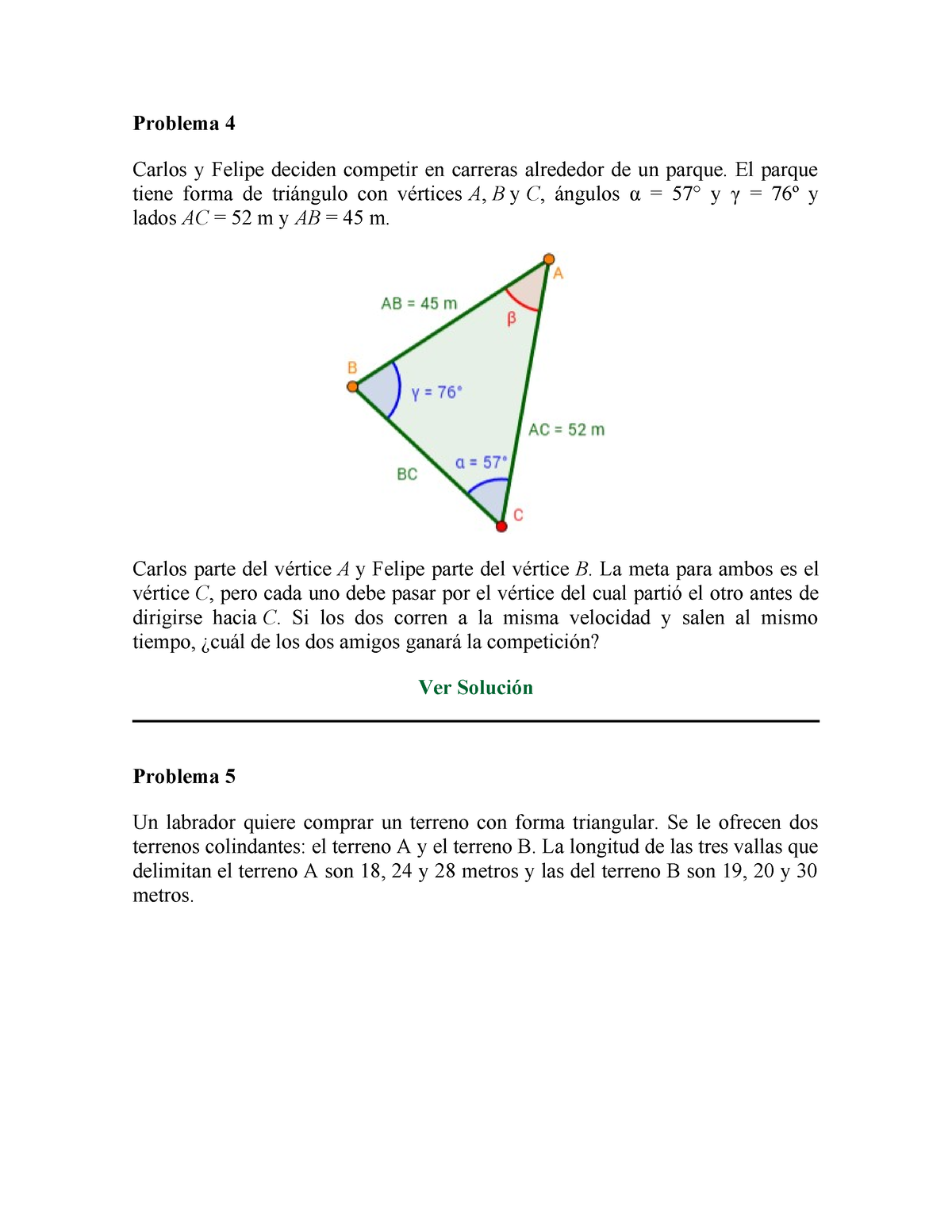K - Notas - Problema 4 Carlos Y Felipe Deciden Competir En Carreras ...