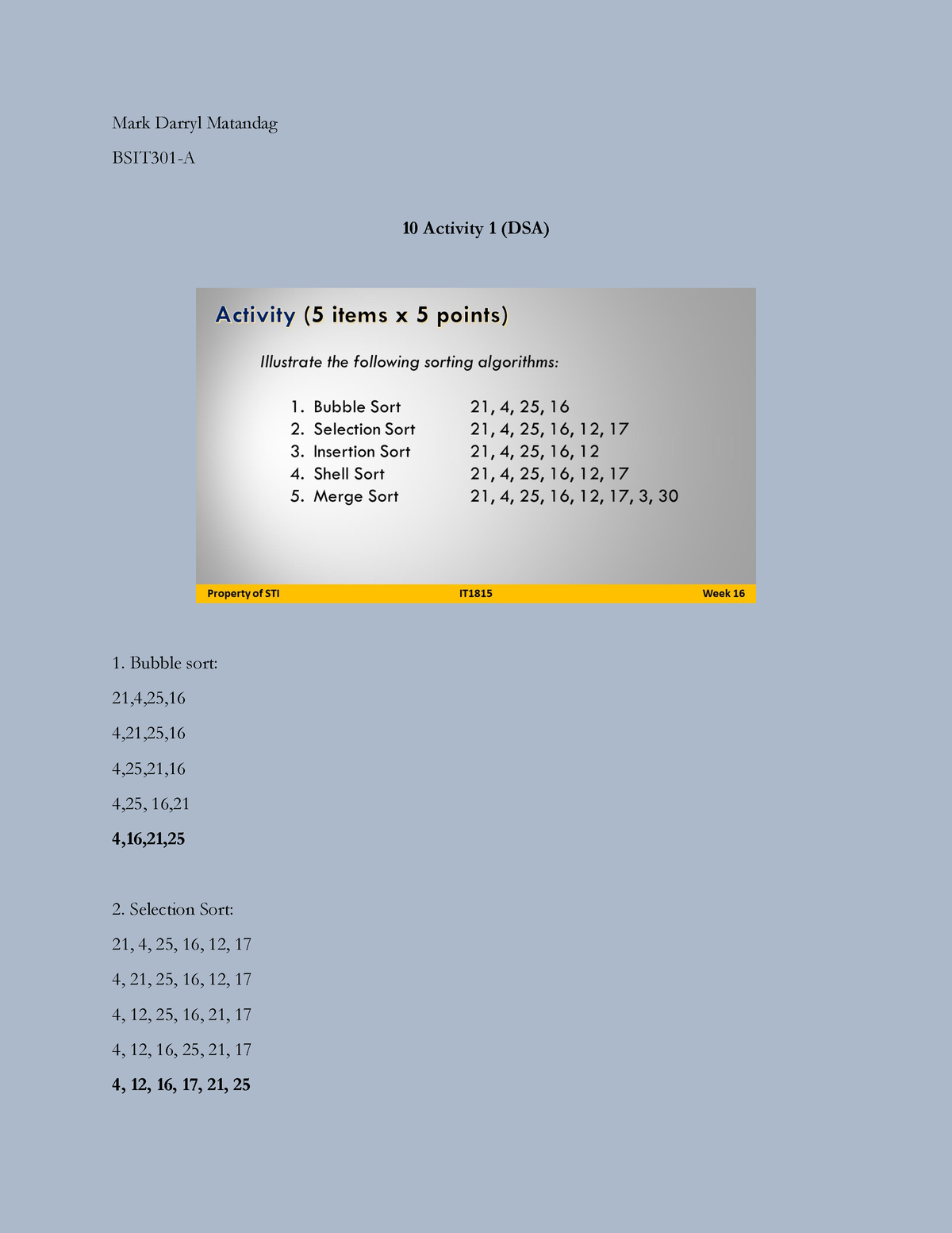 10 Activity 1 DSA - What could have been done by the owners of Jebea to ...