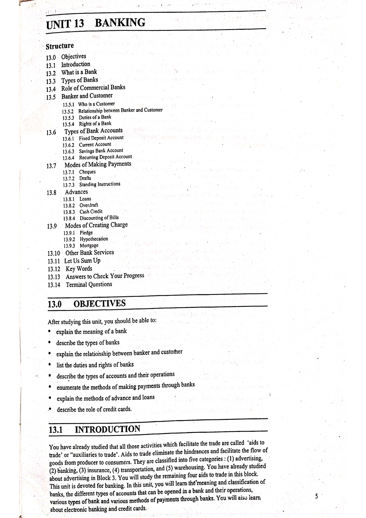 Banking - Complete Notes - B Com Accounting And Finance - Studocu