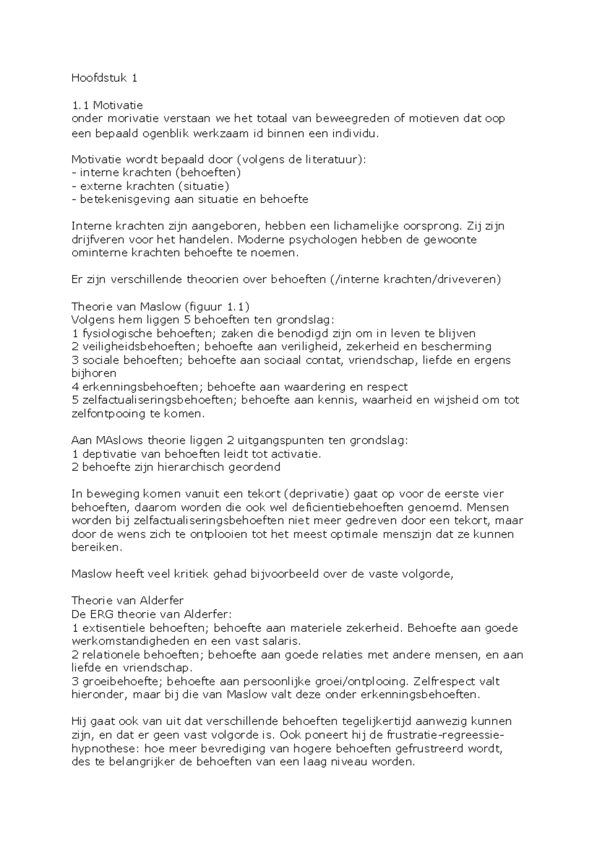 Gedrag In Organisaties Samenvating Nieuw - Samenvatting - Hoofdstukken ...