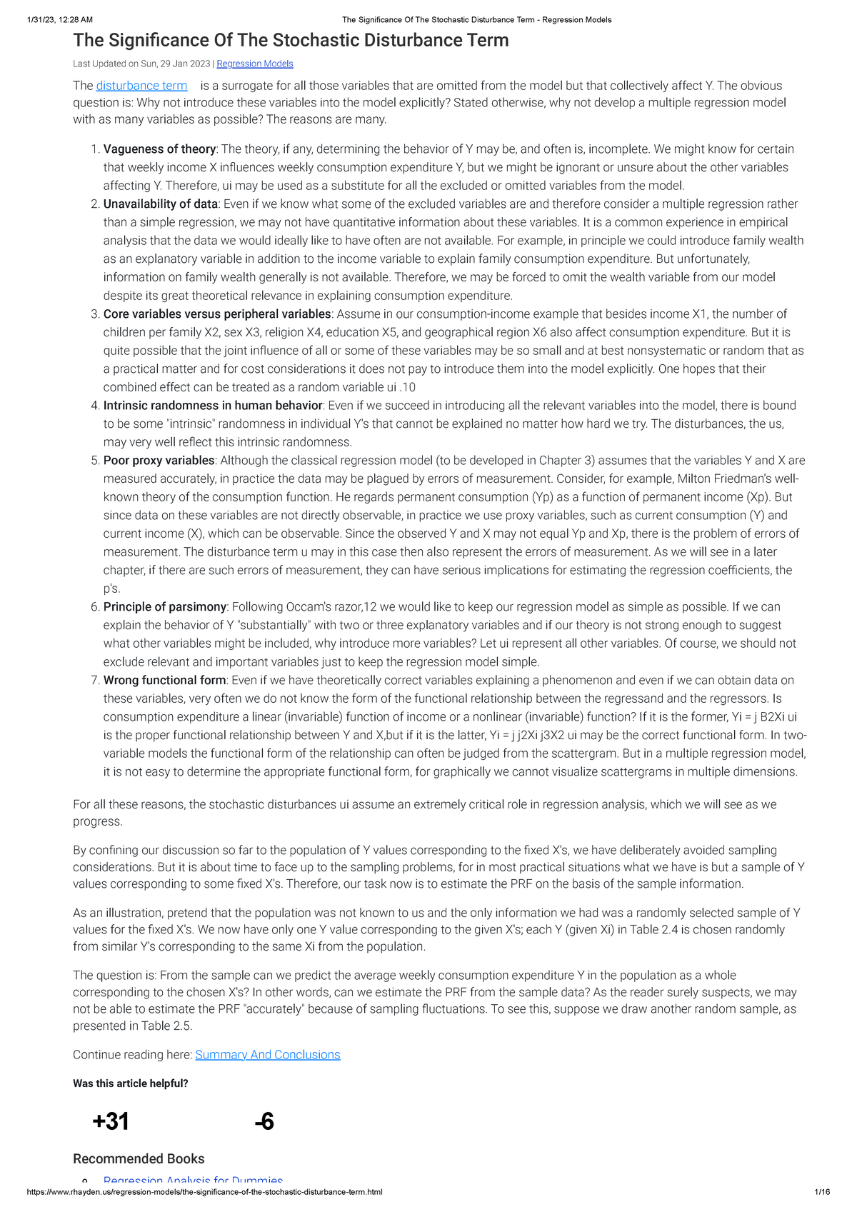 the-significance-of-the-stochastic-disturbance-term-regression-models