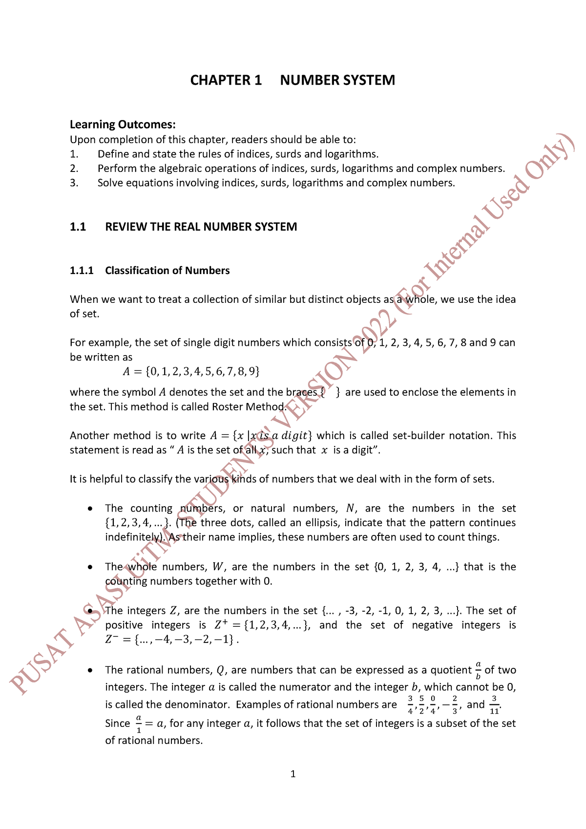 assignment 1 number system