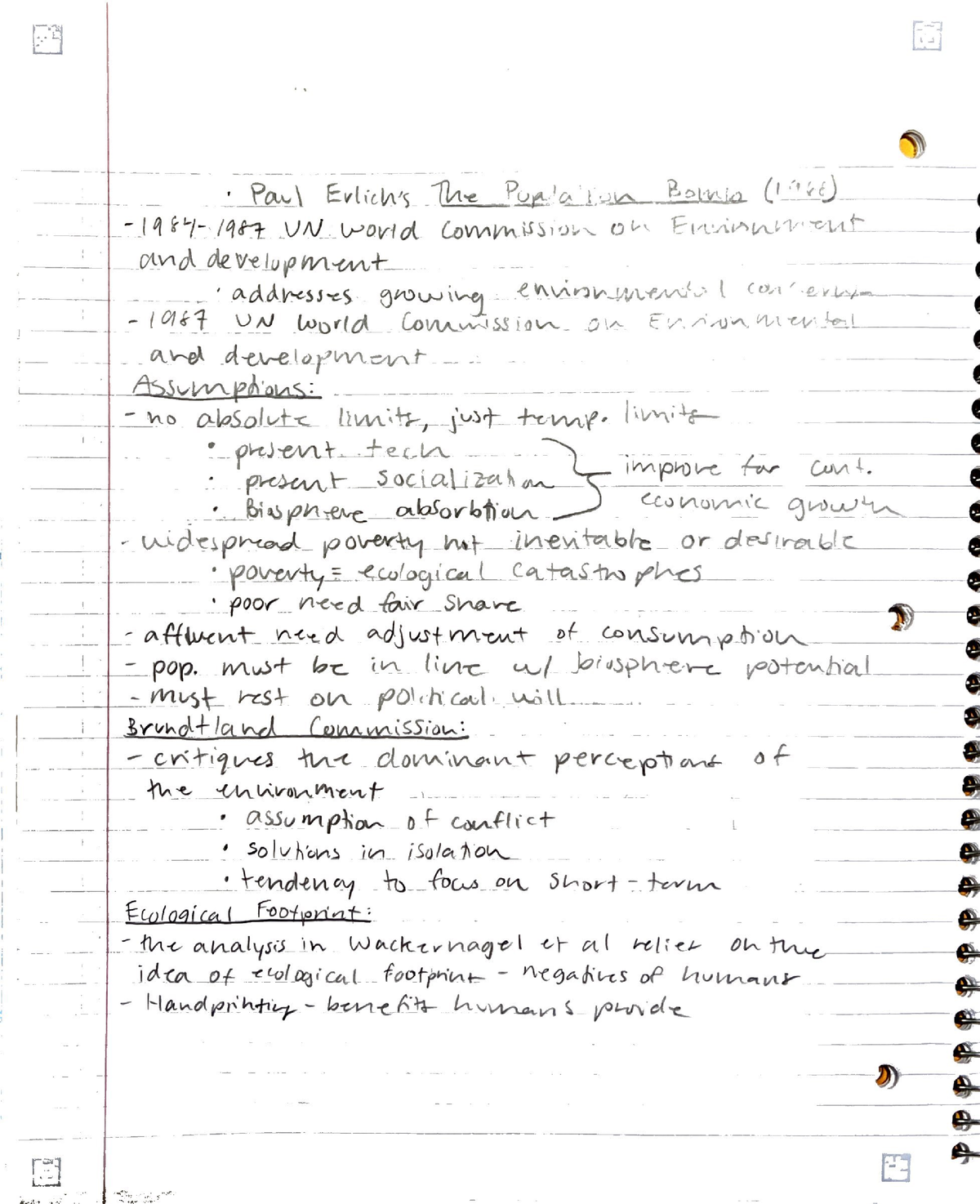 Sustainability Concepts and Critiques pt2 - ENVS 303 - Studocu