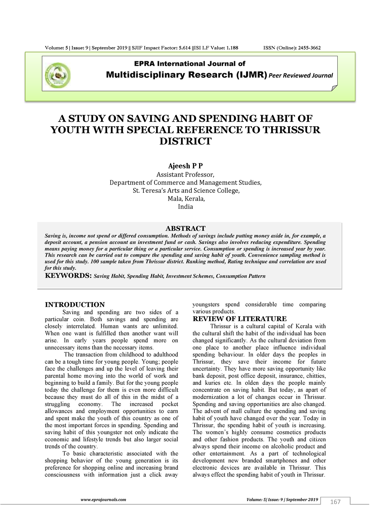 PJT 2 - Assignment - EPRA International Journal Of Multidisciplinary ...