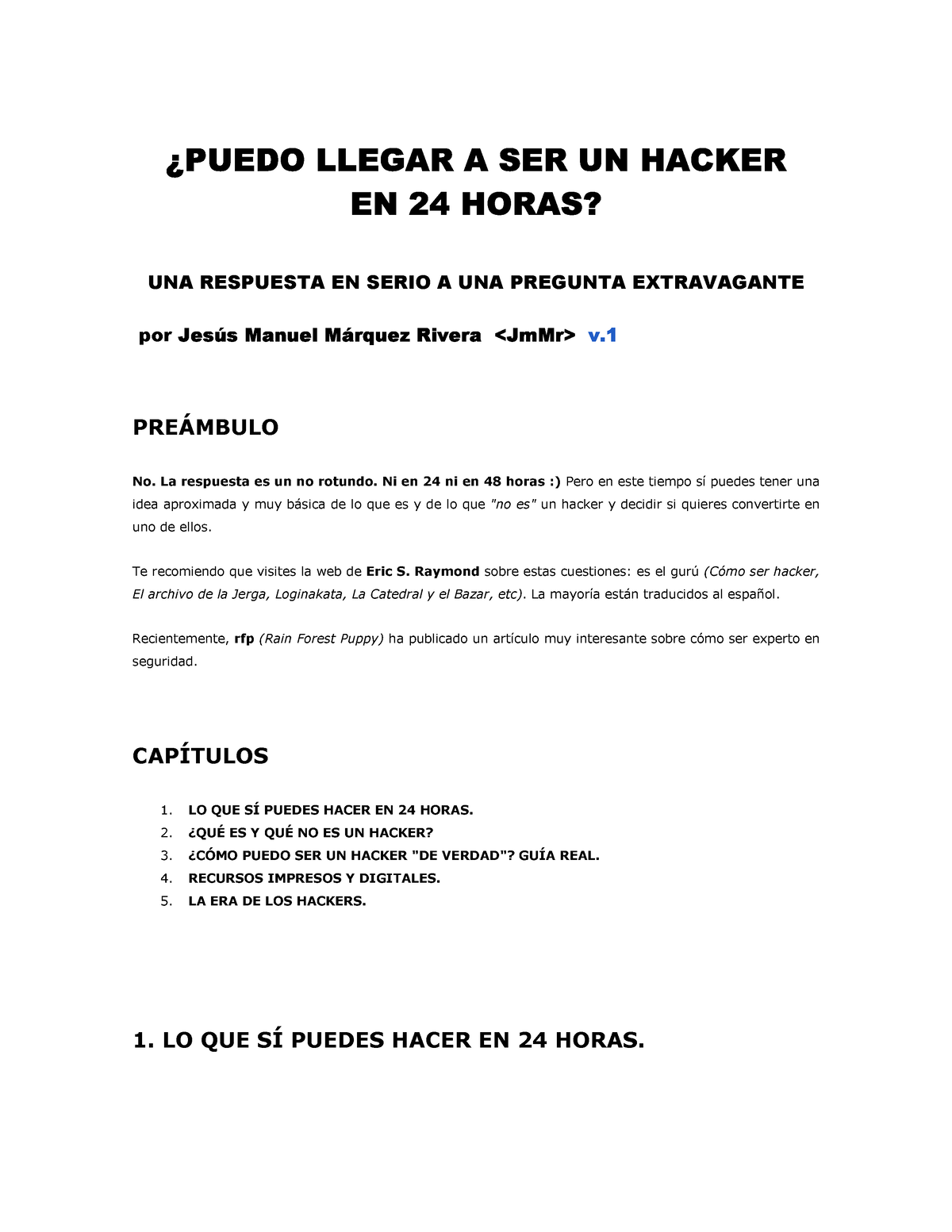 - Hacker En 24 Hrspdf-1 - ¿PUEDO LLEGAR A SER UN HACKER EN 24 HORAS ...