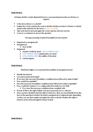 Land Large Group 1 - LAND LAW LARGE GROUP 1 Student Guide Introductory ...