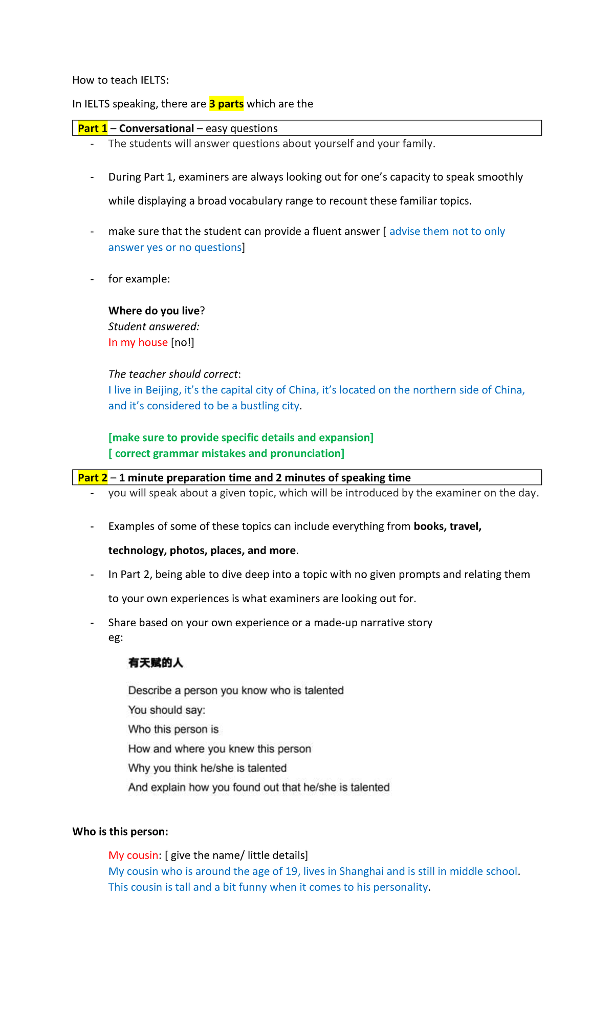 How to teach Ielts - Summary BS Education - How to teach IELTS: In ...