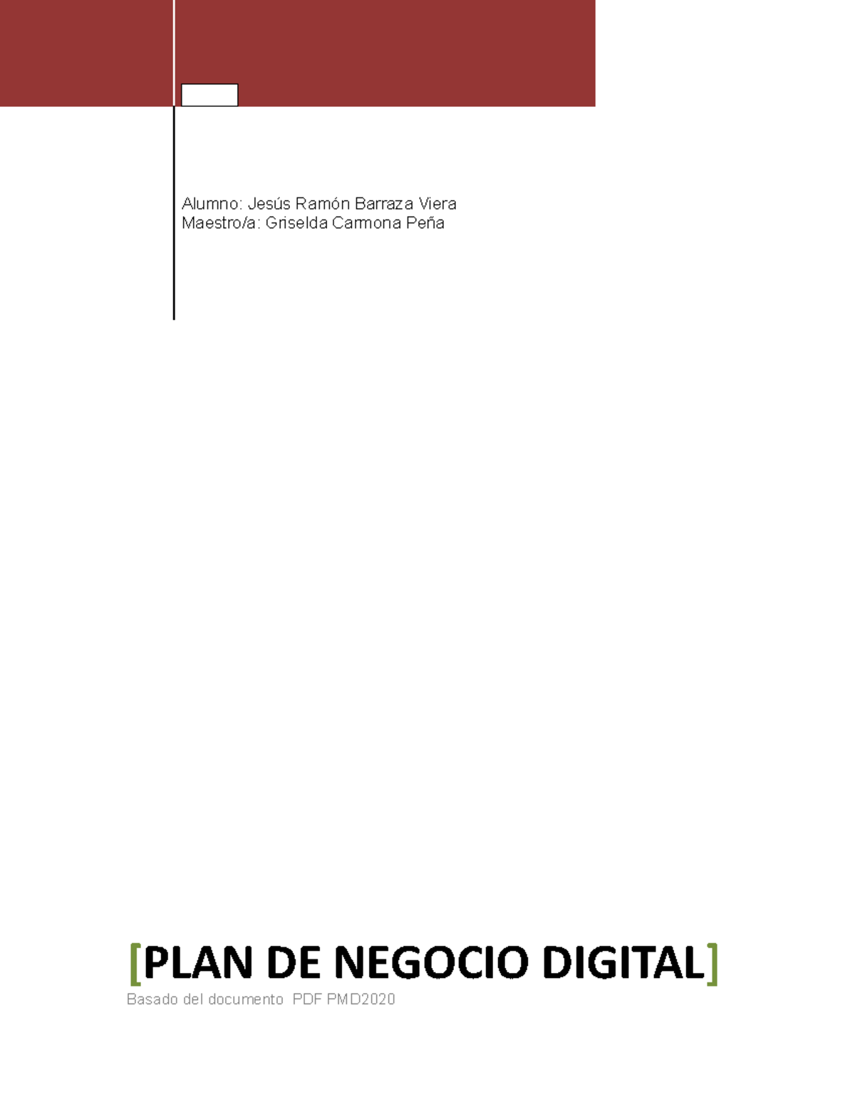 Plan De Negocio Digital - [PLAN DE NEGOCIO DIGITAL] Basado Del ...