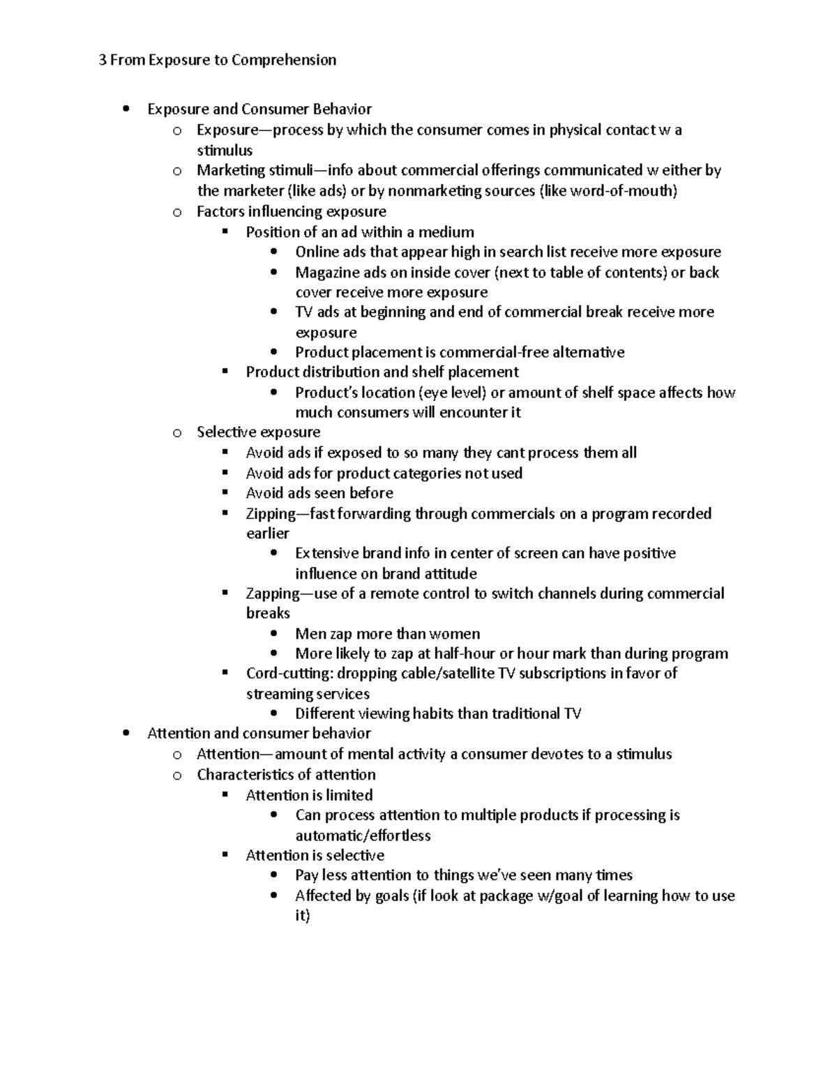 3 From Exposure to Comprehension - Studocu