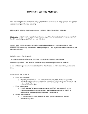 Managerial Accounting Chapter 1 Practice Exercises Questions - Chapter ...