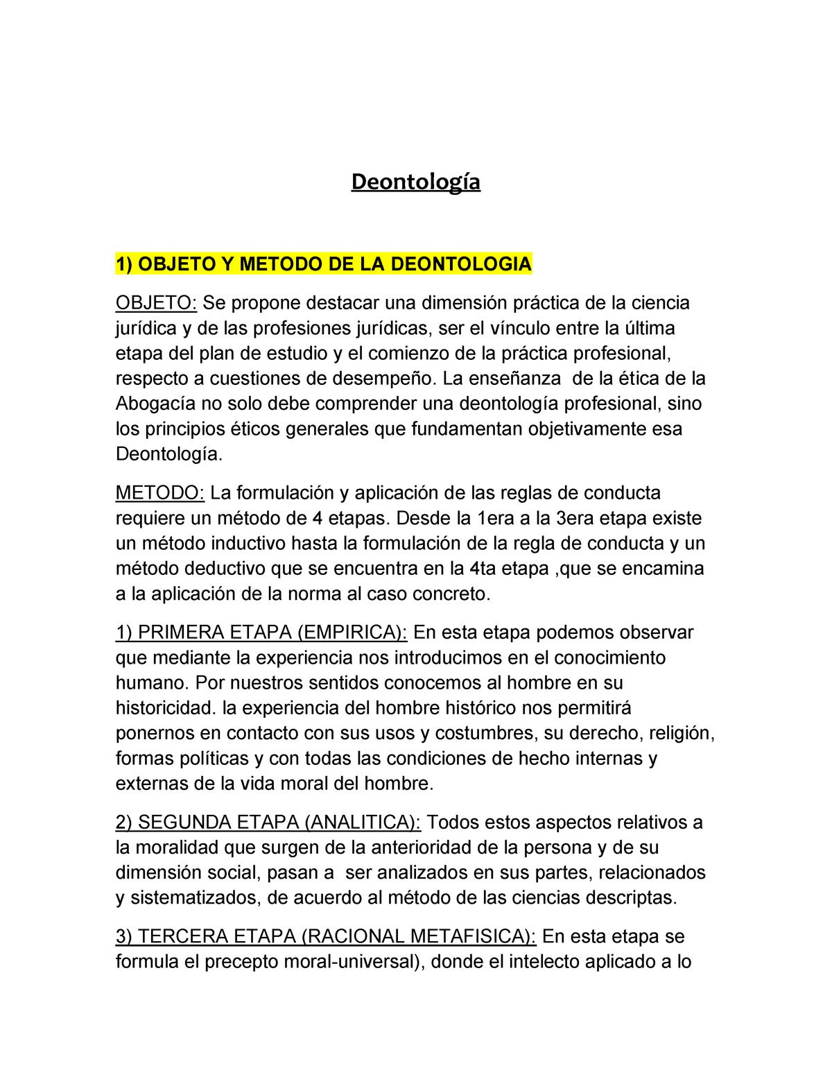 Final 1 DEONTOLOGIA - Warning: TT: Undefined Function: 32 Deontología 1 ...