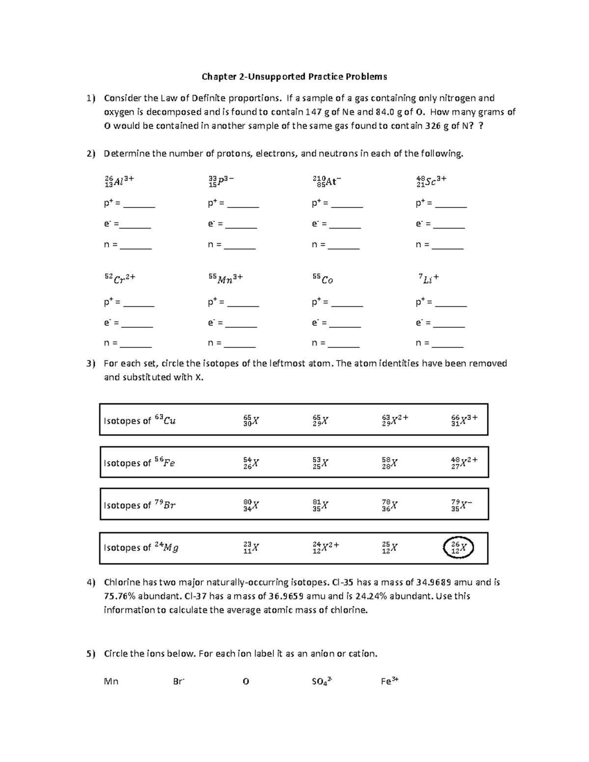 Chapter 2 Unsupported Practice Problems Chapter 2 Unsupported Practice Problems Consider The 3799