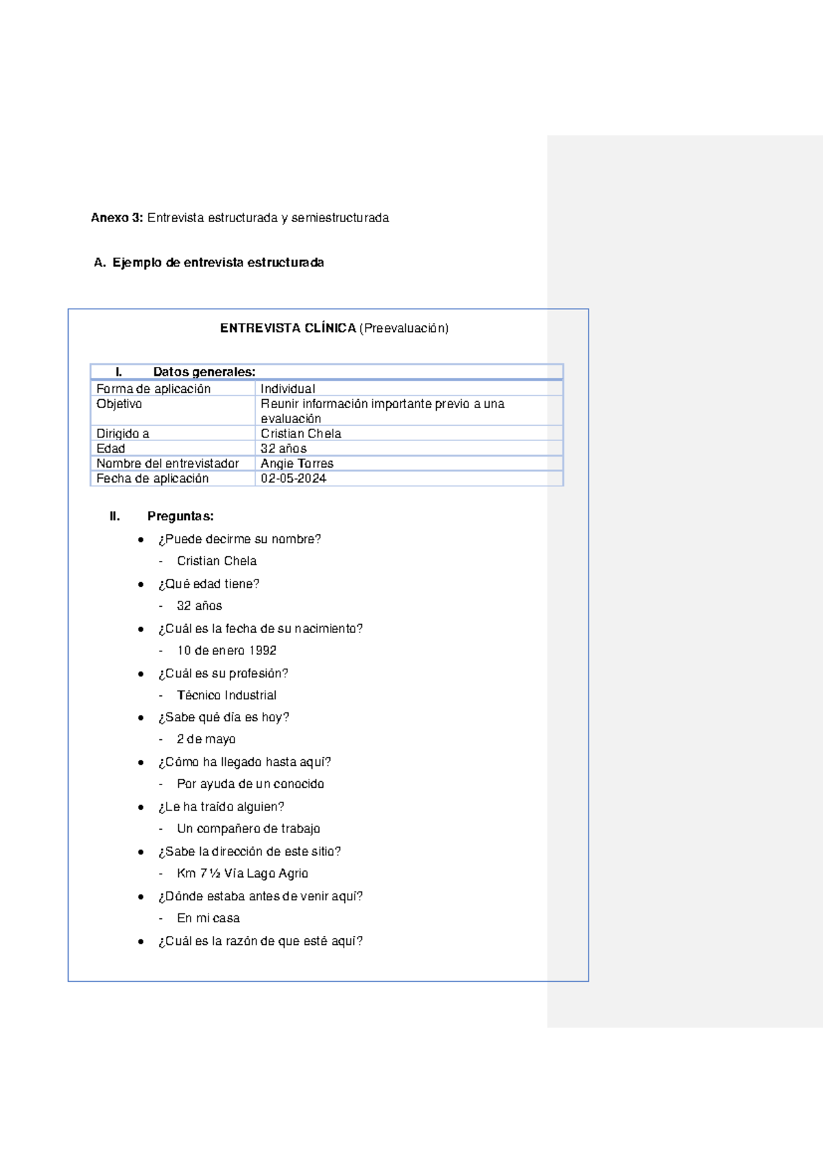 Anexo 3-Entrevista Estructurada Y Semiestructurada - Anexo 3 ...