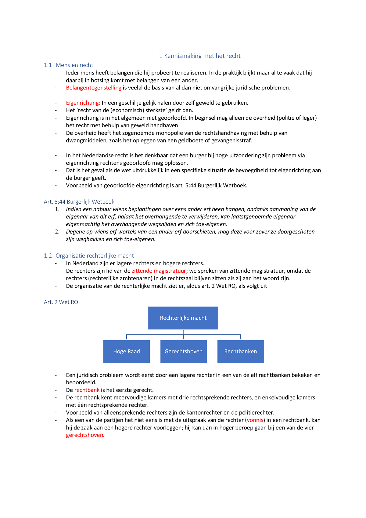 IR - SV - HS 1 Kennismaking Met Het Recht - 1 Kennismaking Met Het ...