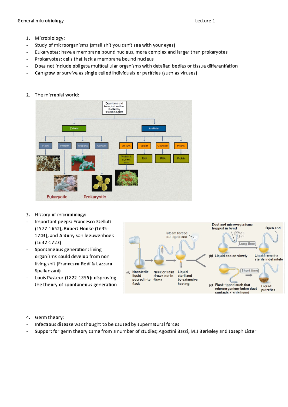Microbiology Lect1 - Lecture Notes 1 - General Microbiology 1 ...