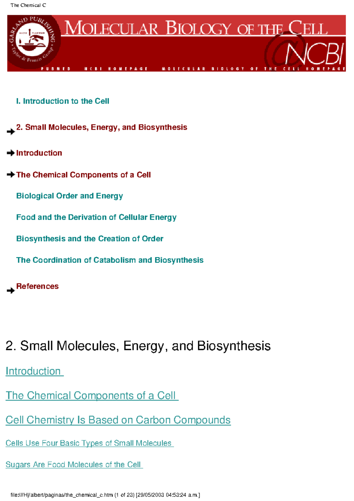 Molecular Biology of the Cell Full Book Alberts-part 2 - I ...