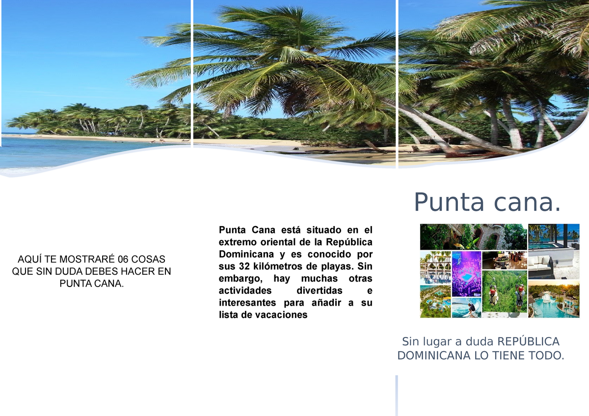 punta cana travel brochure