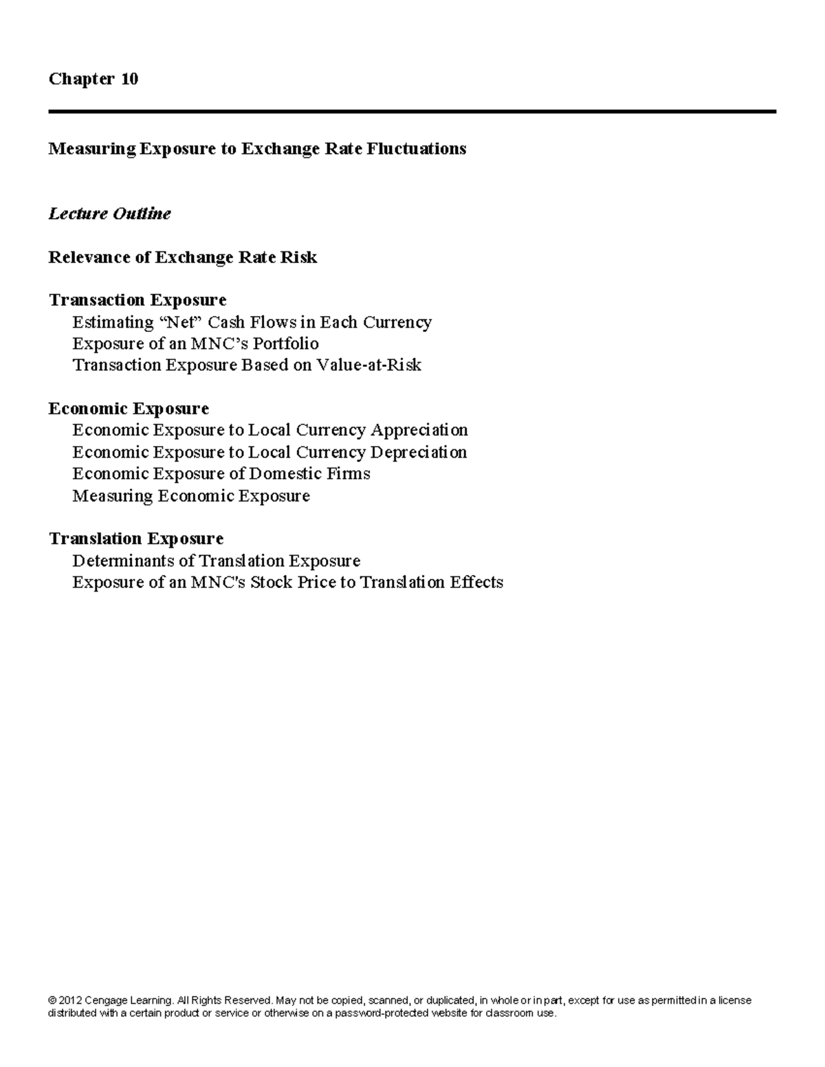 Ifm11e im ch10 Solution Chapter 10 Measuring Exposure To Exchange 