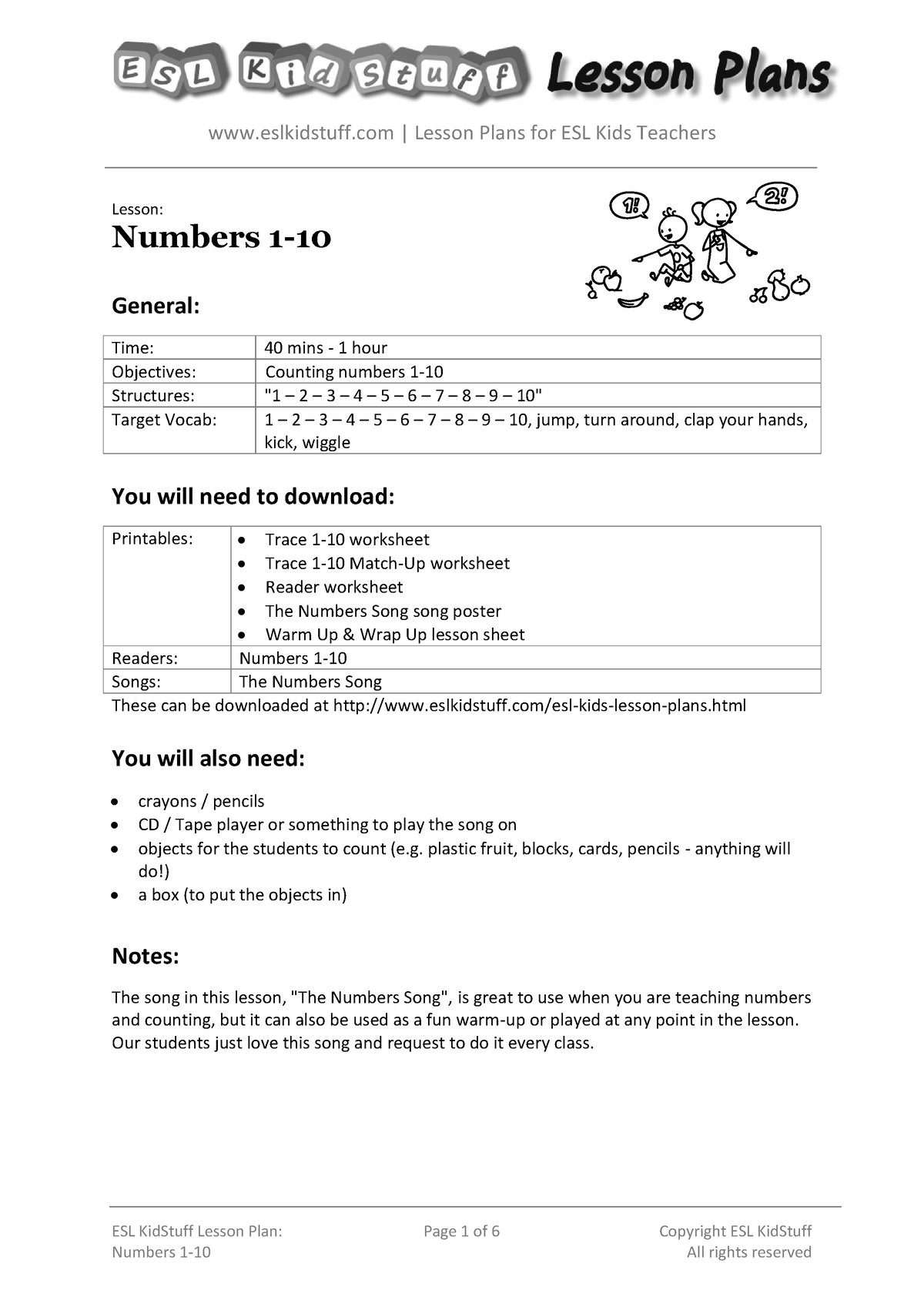 numbers-1-10-lesson-plan-elementary-education-tsu-studocu