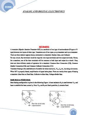 Digital Systems Testing - analog and digital electronics - VTU - Studocu