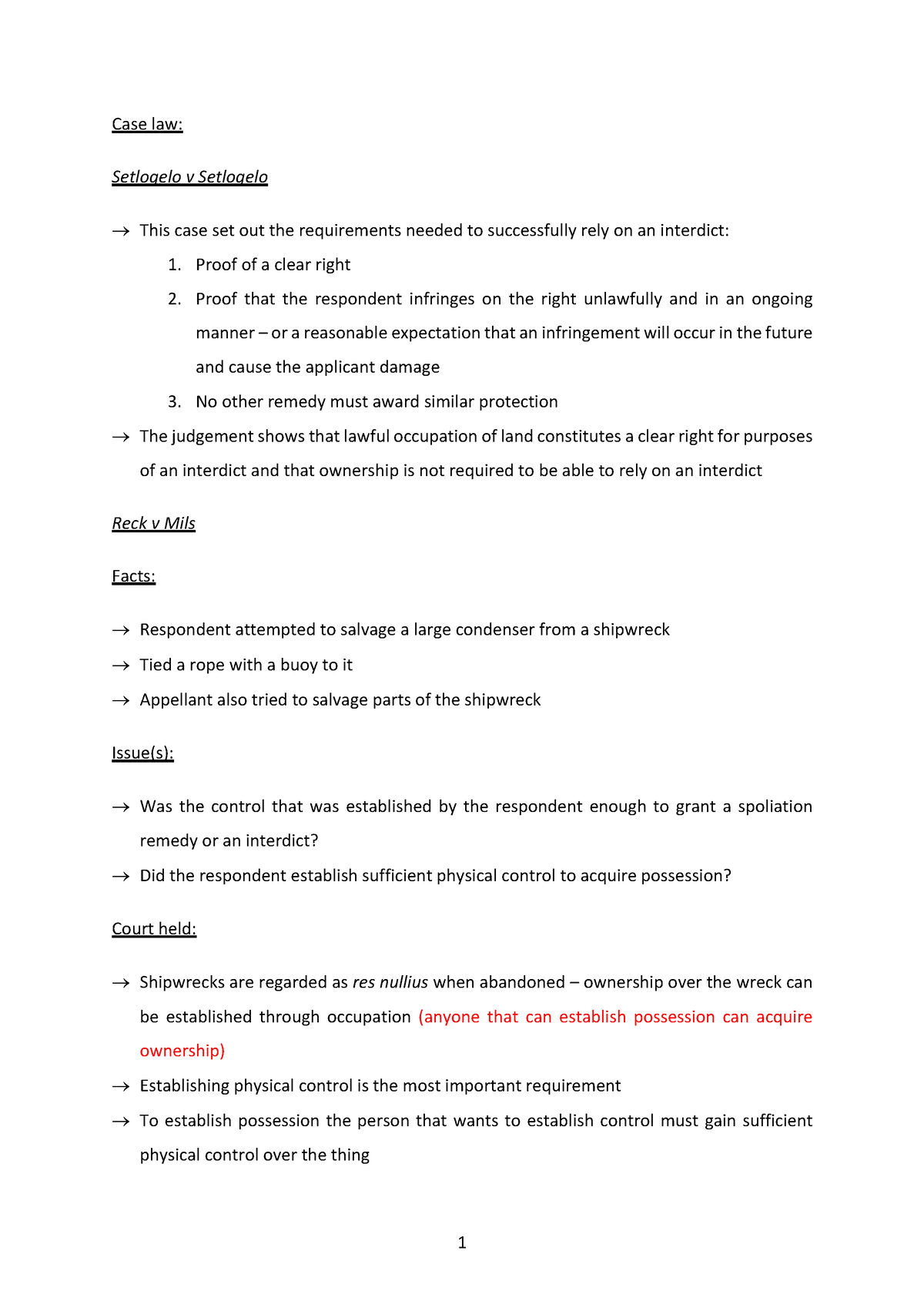 Case Law CB - Case law - Case law: Setlogelo v Setlogelo ® This case ...