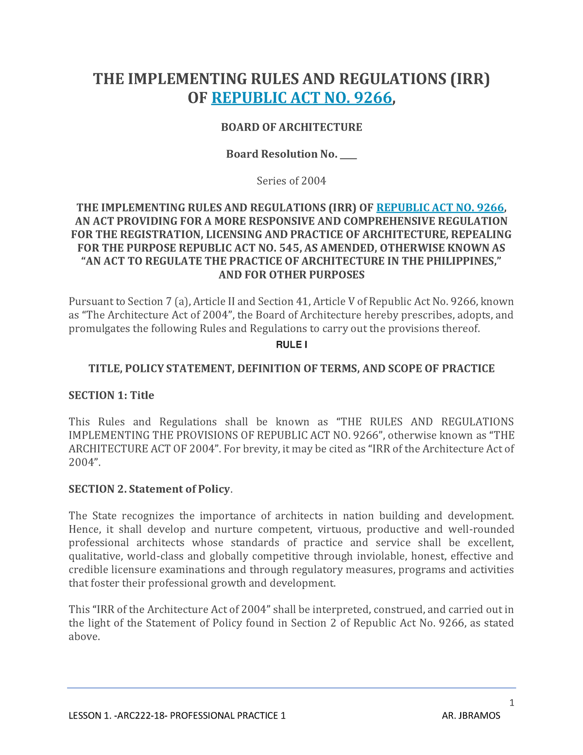 lesson-1-1-the-implementing-rules-and-regulations-irr-of-republic