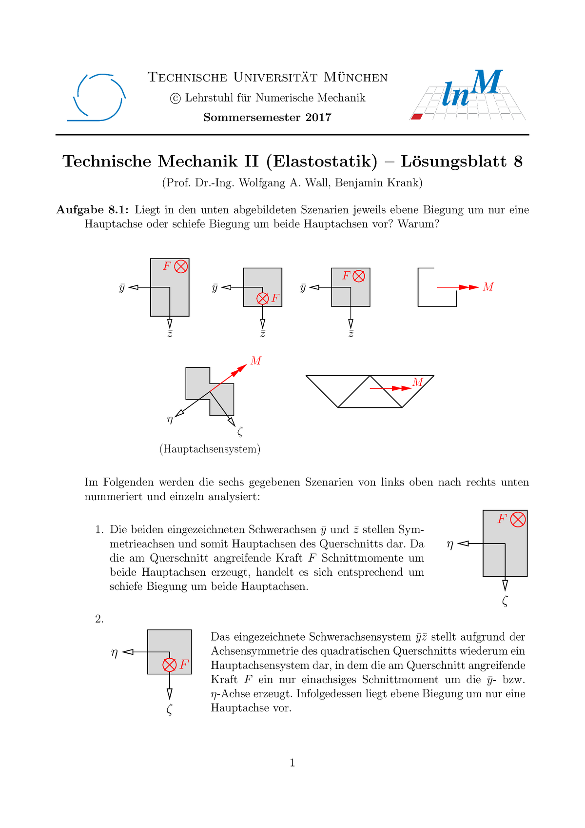 Loesungsblatt 08 - Technische Universit ̈at M ̈unchen © C Lehrstuhl F ...