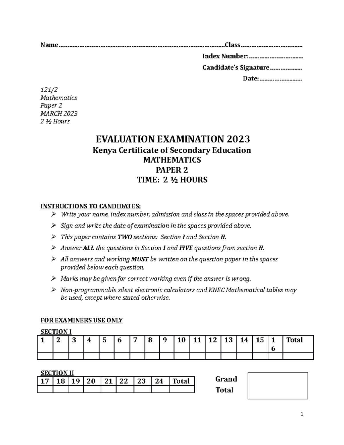 MathematicsPP2 Questions Studocu
