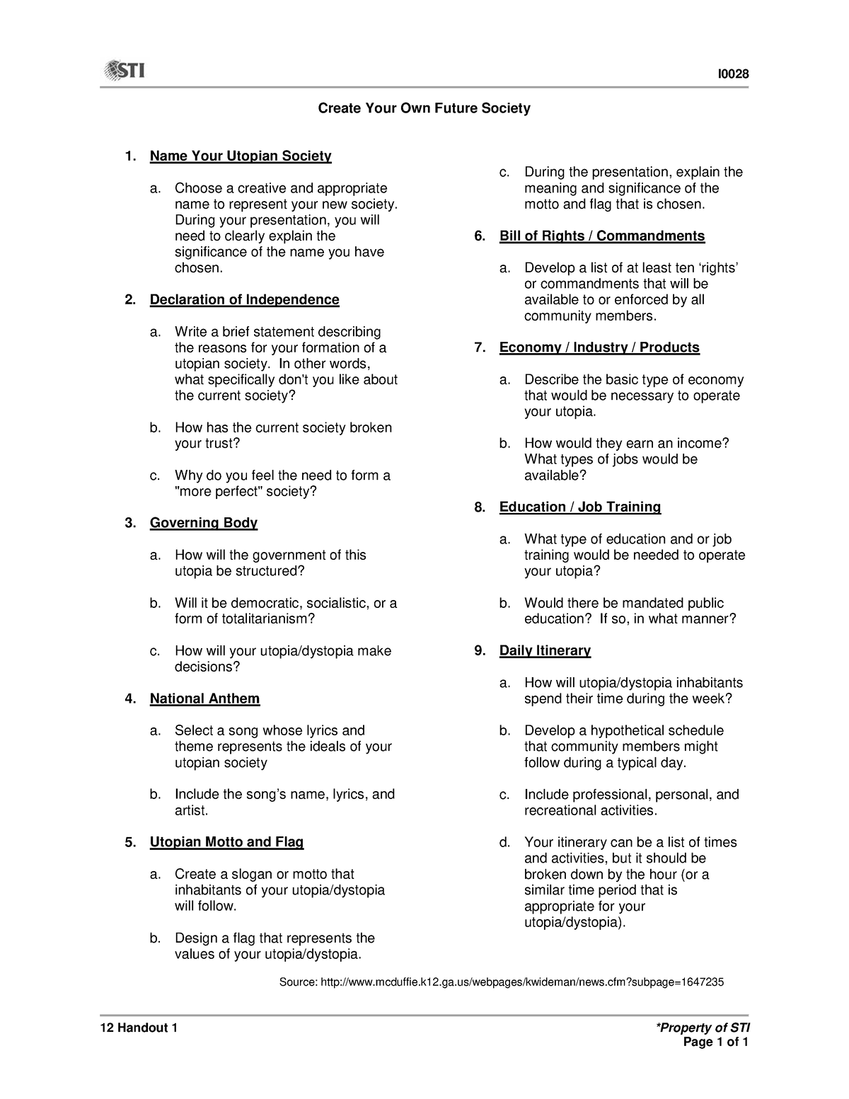 SH1661 - Understanding Culture, Society and Politics 12-Handout-1 - I ...