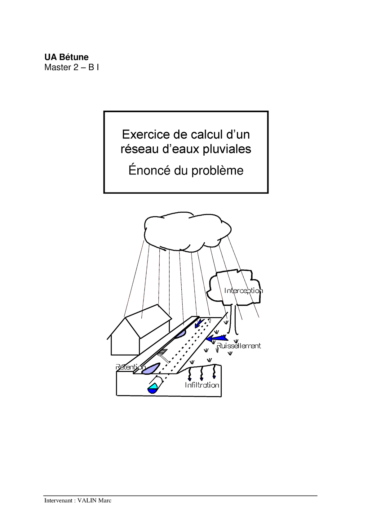 5454545454 E P - UA Bétune Master 2 – B I Exercice De Calcul D’un ...