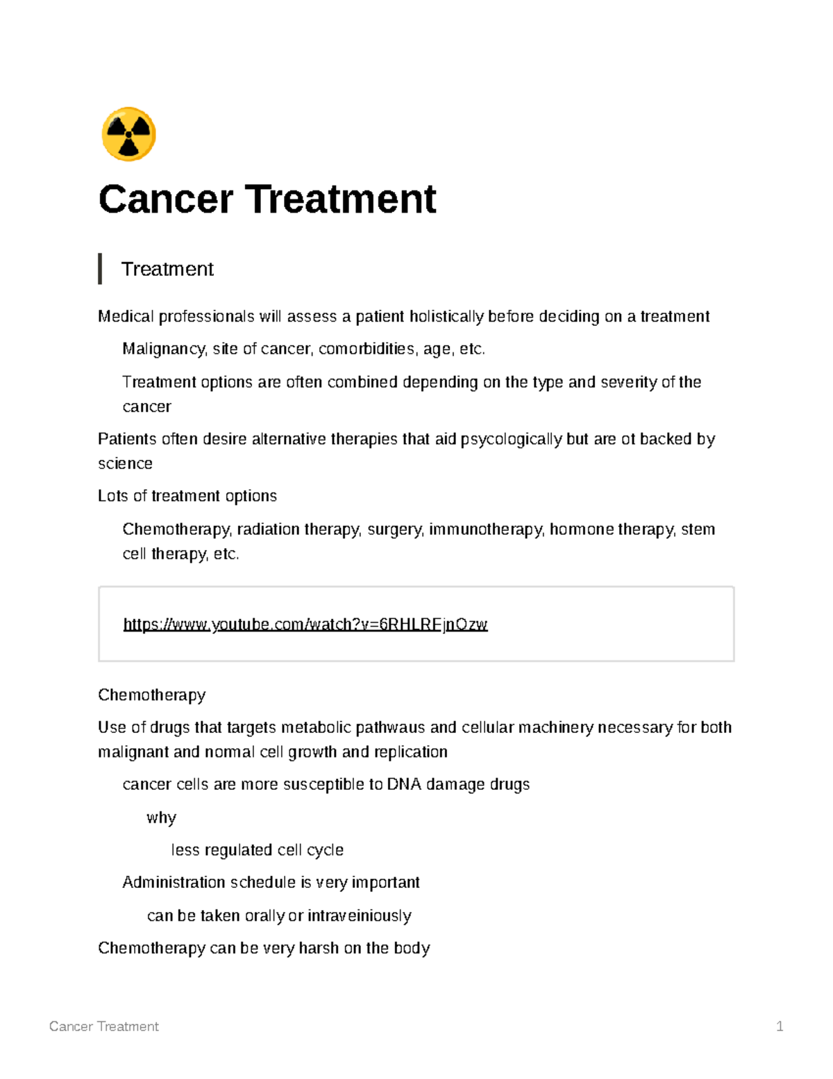 Cancer Treatment - ☢ Cancer Treatment Treatment Medical professionals ...