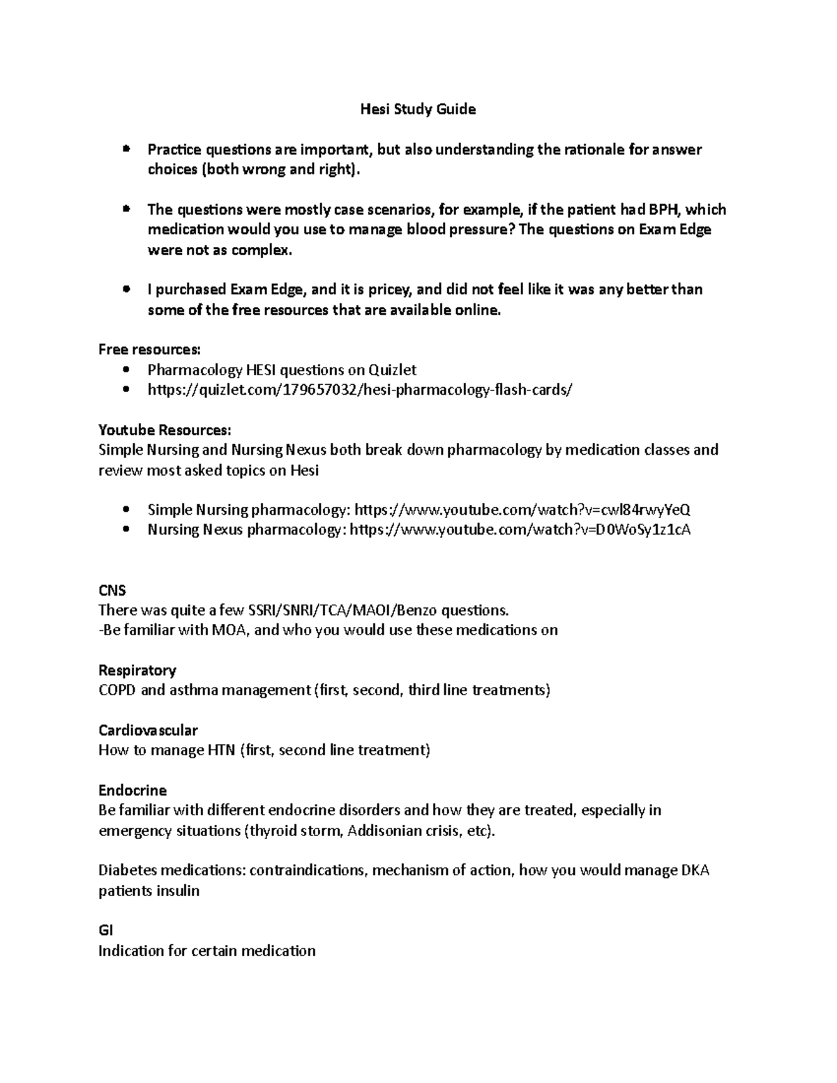 Hesi study guide notes hesi study guide practice questions are